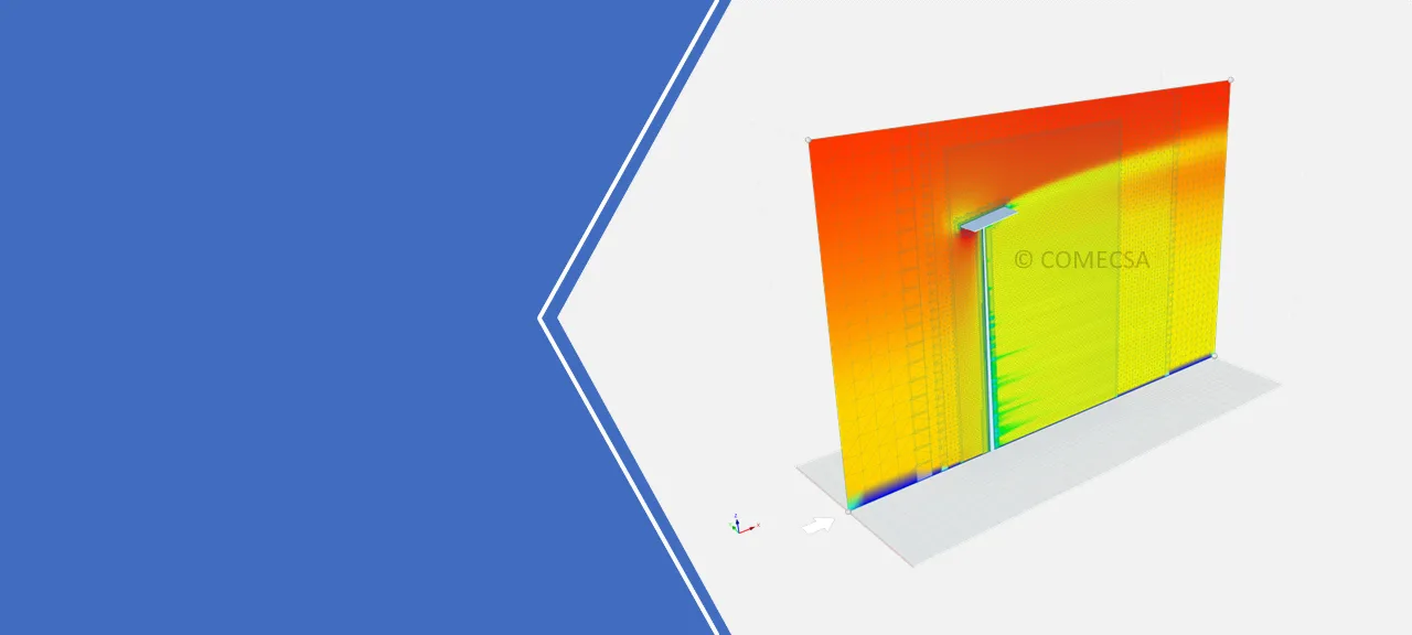 Tunel de viento numérico mediante CFD para determinar presiones sobre las estructuras