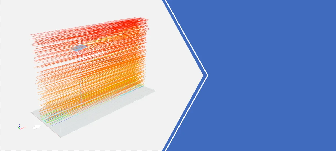 Tunel de viento numérico mediante CFD para determinar presiones sobre las estructuras
